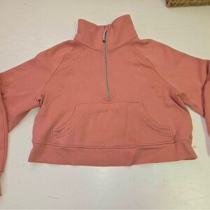 lululemon athletica Women's Half-Zip Pullover Hoodie in Dusty Rose
